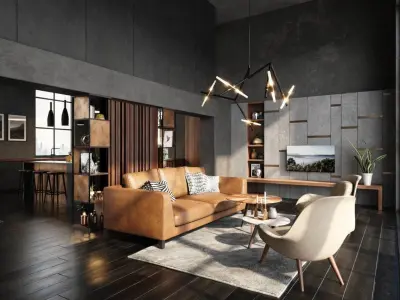  Luxurious interior design  3D model