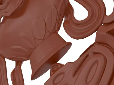 Auspicious Symbols of Buddhism - VASE 3D model