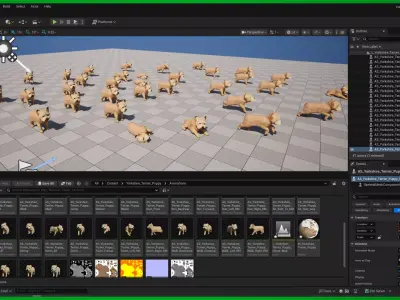 Yorkshire Terrier Puppy Dog Low-poly 3D model