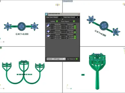 FASION RING 3D model 12