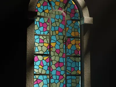 Window Low-poly 3D model