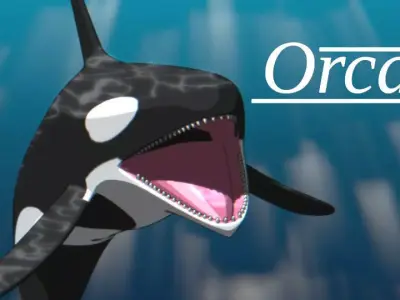 Orca Whale Low-poly 3D model