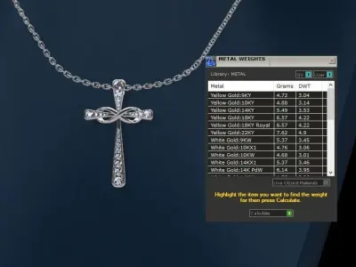 Luxury orthodox cross pendant 3D print model 3D print model