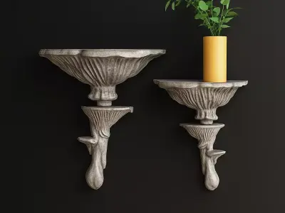 Mushroom Shelf Printable 2 3D print model