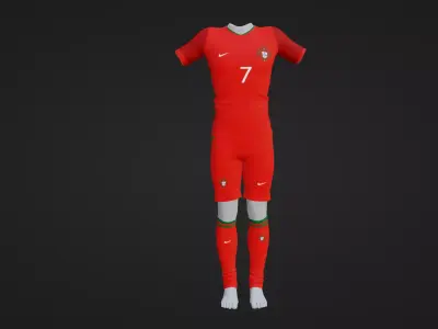 Portugal Sportwear Low-poly 3D model
