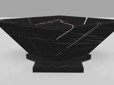 Household item in Sahara Noir Marble Stone Low-poly 3D model