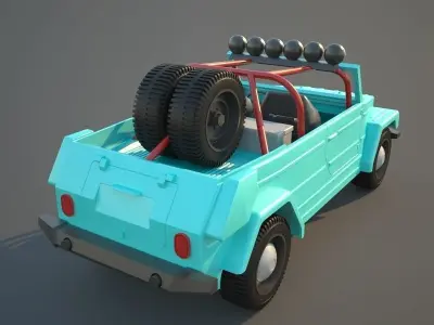 Volkswagen Thing or safari Dune modified PRINTABLE 3D print model