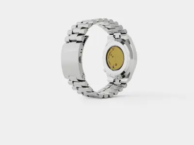 Analog Watch Low-poly 3D model