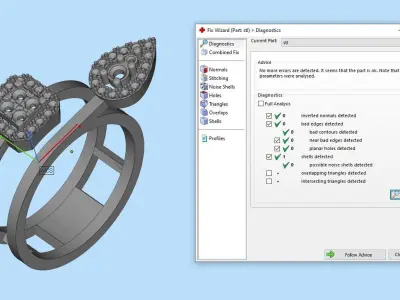 Messika RIng Gold 3D print model