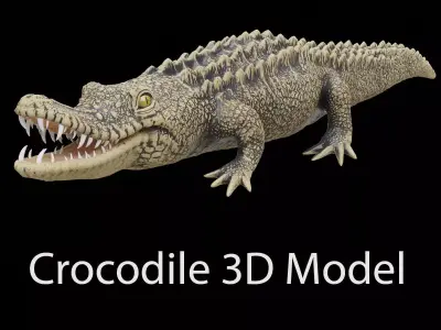 crocodile 3d model 3D model purchase