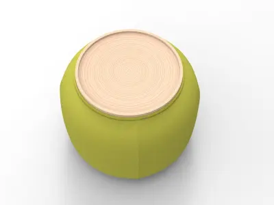 Conga Pouf Low-poly 3D model