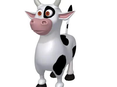 Cow Cartoon 3D model