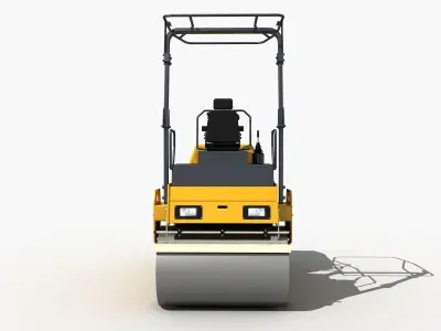 Road Roller 01 3D model