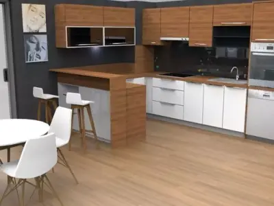 Kitchen 3D model 4