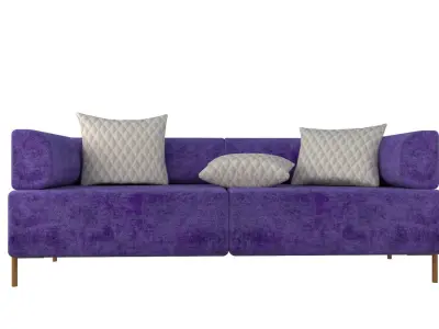 Polo Sofa Low-poly 3D model