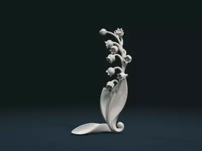 Lily of the valley 3D print model