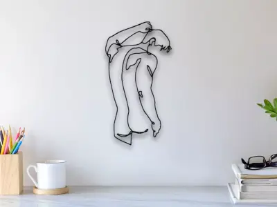 Men Body Wall Art 3D print model