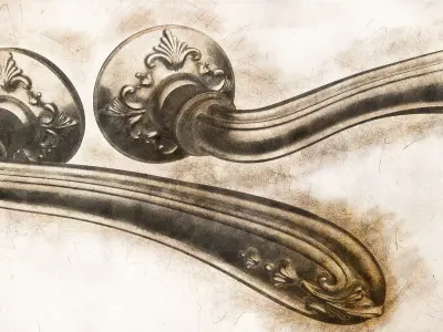 Bronze Door Handles  3D model