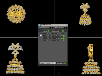 EARING STUDS  3D model shop