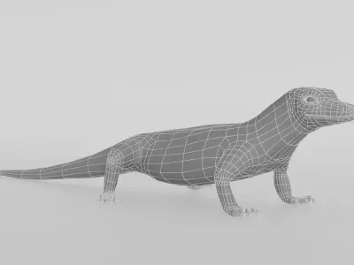 Realistic 3D Lizard Low-poly 3D model