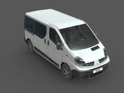 Renault Trafic 2013 Low-poly 3D model