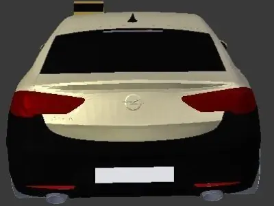 2019 Opel Insignia Taxi Low-poly 3D model