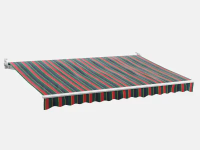Awnings Striped Set 3D model