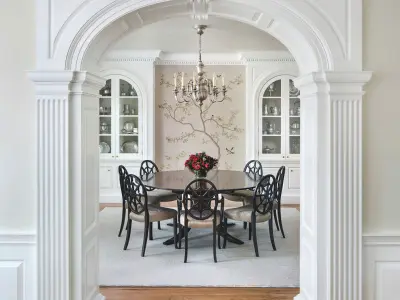 Entrance  Arched Doorway Opening Classic Wall paneling 3D model