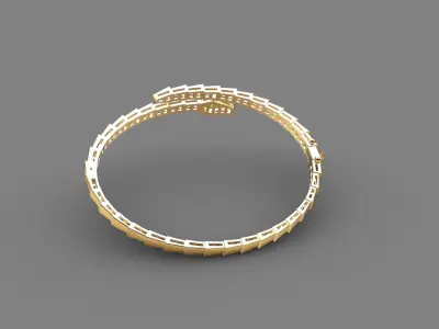 Snake bracelet  3D print model