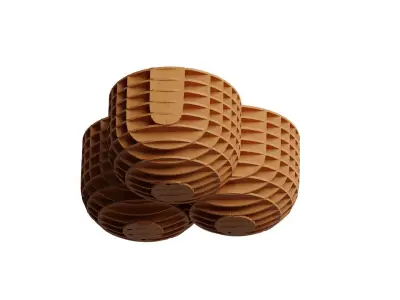 Parametric coffee table 12 3D model