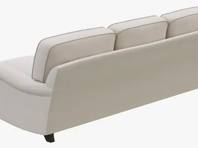 Restoration Hardware English Roll Arm Upholstered Sofa 3D model