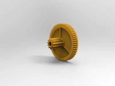 Gearwheel 63 and 11 3D print model