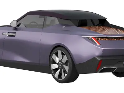 Droptail Amethyst luxury coupe 3D model