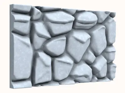 Stone wall 193 3D model