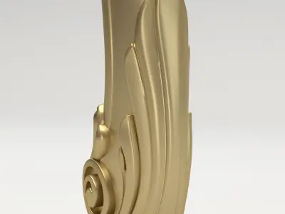 Carved Baluster 3D model