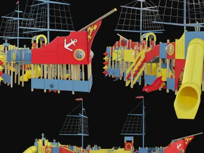 Childrens play complex Karavella  3D model