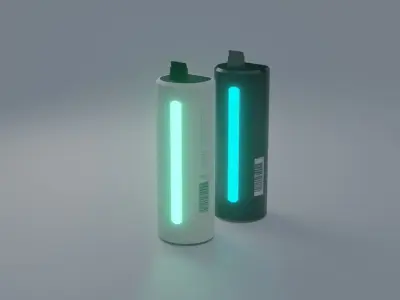 Sci-fi Water bottle Free 3D model