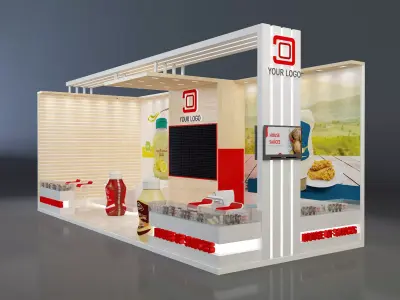 Booth Exhibition Stand a638b 3D model