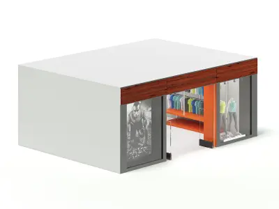Sport Clothes Store 3D Model 3D model