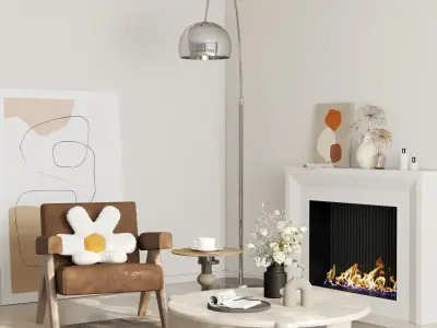 Modern residential indoor 3 d model 3D model