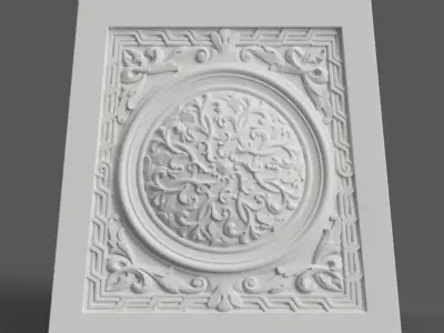 Elegant Monitor Stand 3D STL File for Desk Decoration 3D print model