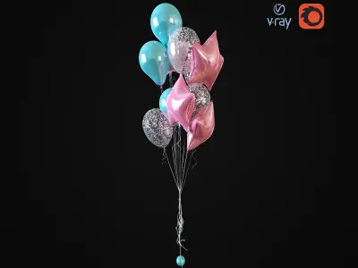 Balloons collection silver