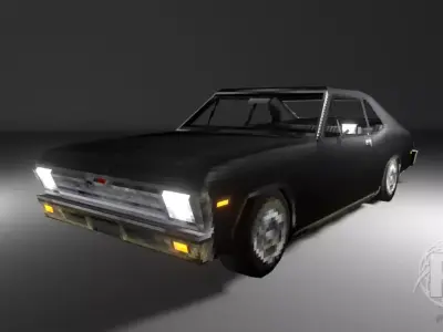 1968 Chevy Nova Low-poly 3D model