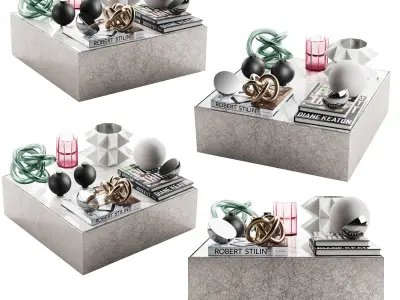 012 living room accessories set 800 3D model