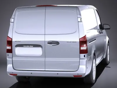 Mercedes-Benz Vito PanelVan 2017 VRAY 3D model