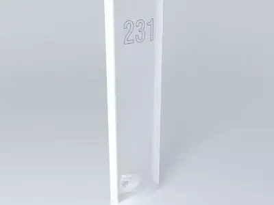 Mailbox wall shelf with number Free 3D model