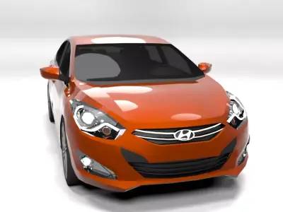 HYUNDAI I40 LOWPOLY Low-poly 3D model
