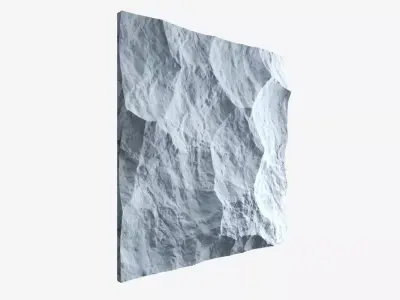 331-RockPanel piece of rock 3D model