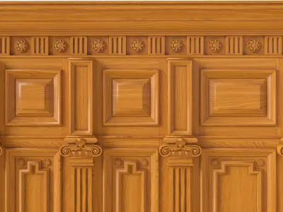 Wooden panel  03 06  3D model