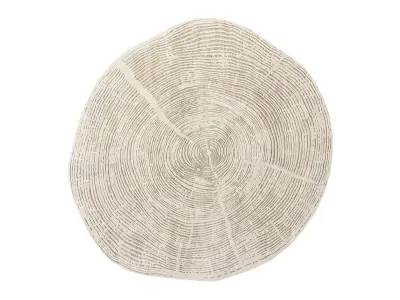 Woodcut Tree Ring Rugs Set 169 200cm  3D model